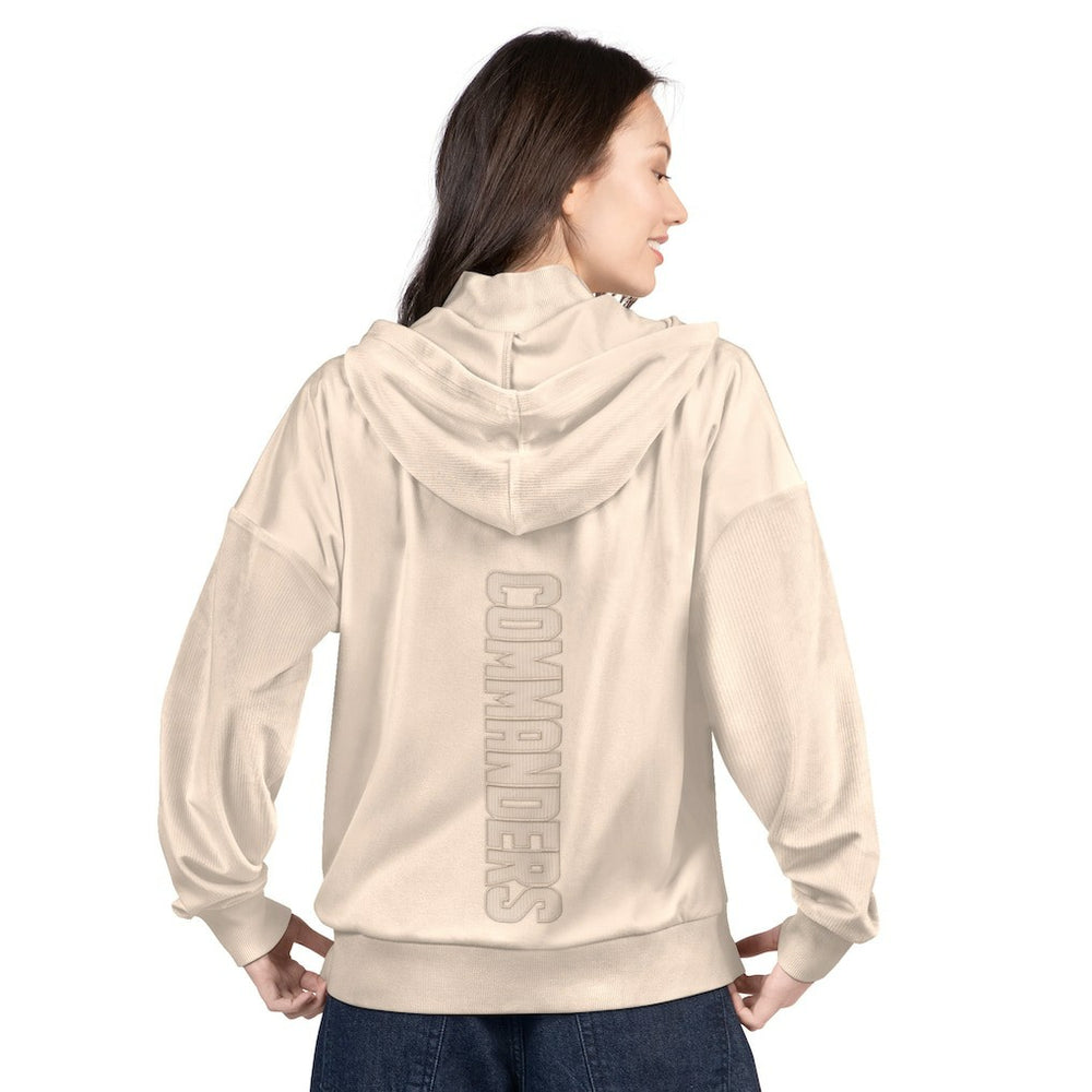 Washington Commanders G-III 4Her by Carl Banks Women's Rookie Full-Zip Hoodie Tan - NFL