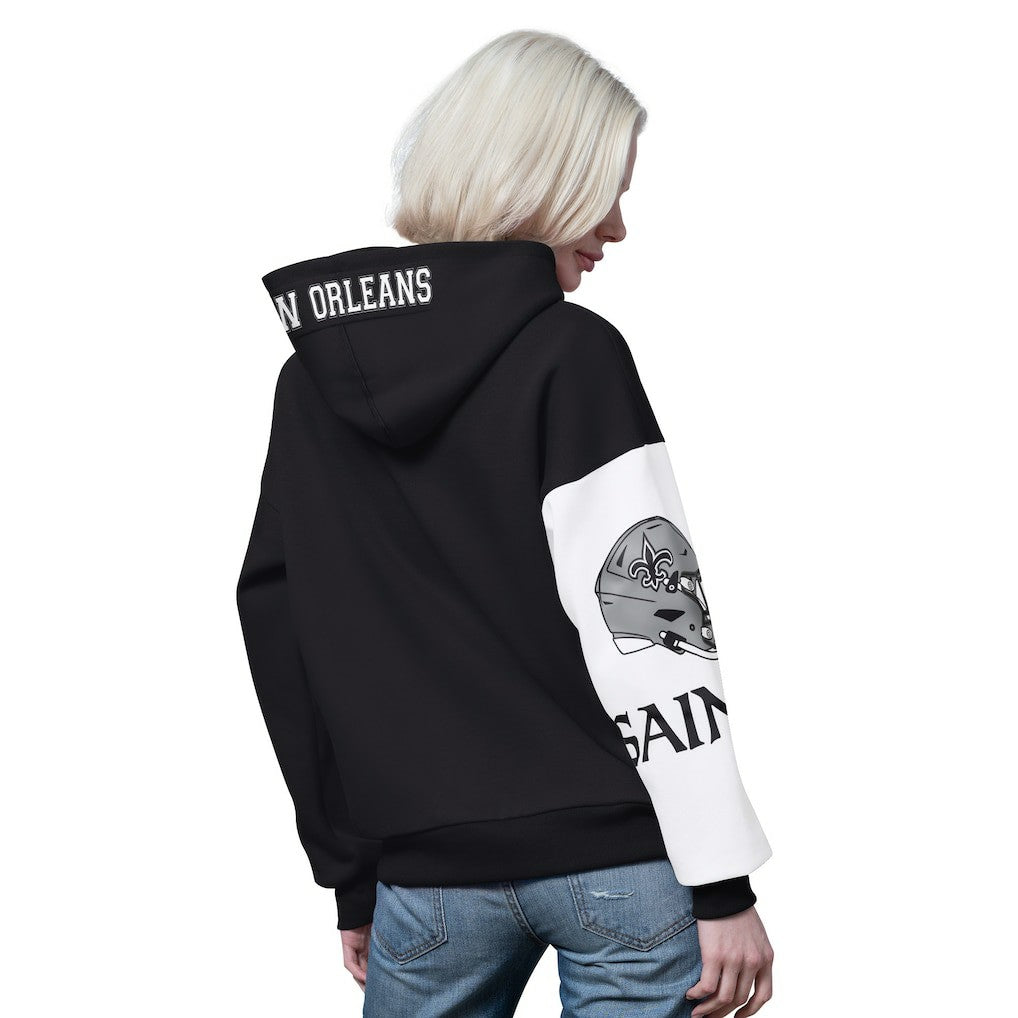 New Orleans Saints Starter Women's 4th Down Full-Zip Hoodie Black - NFL