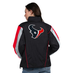 Houston Texans Starter Women's Thursday Night Gridiron Half-Zip Jacket Black/Red - NFL