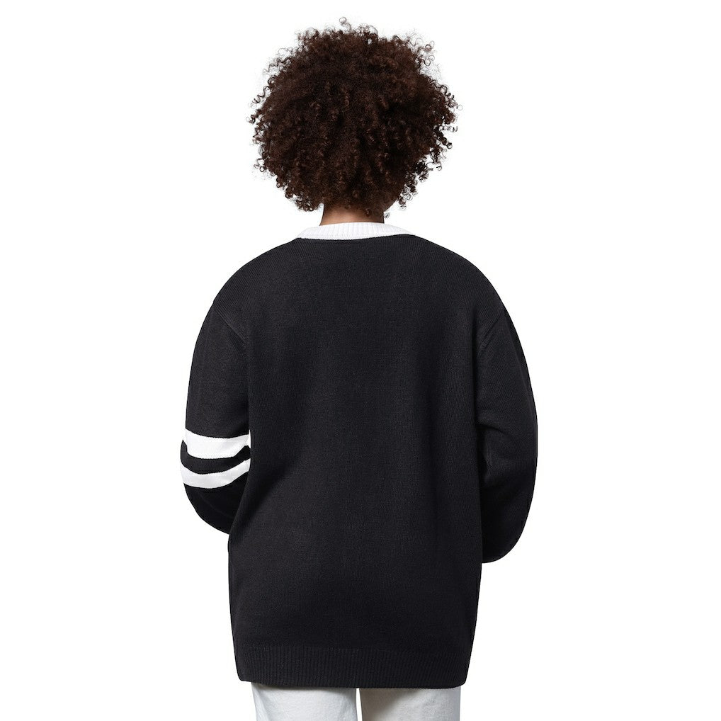 New York Jets Starter Women's Back Shot Button-Up Cardigan Black - NFL