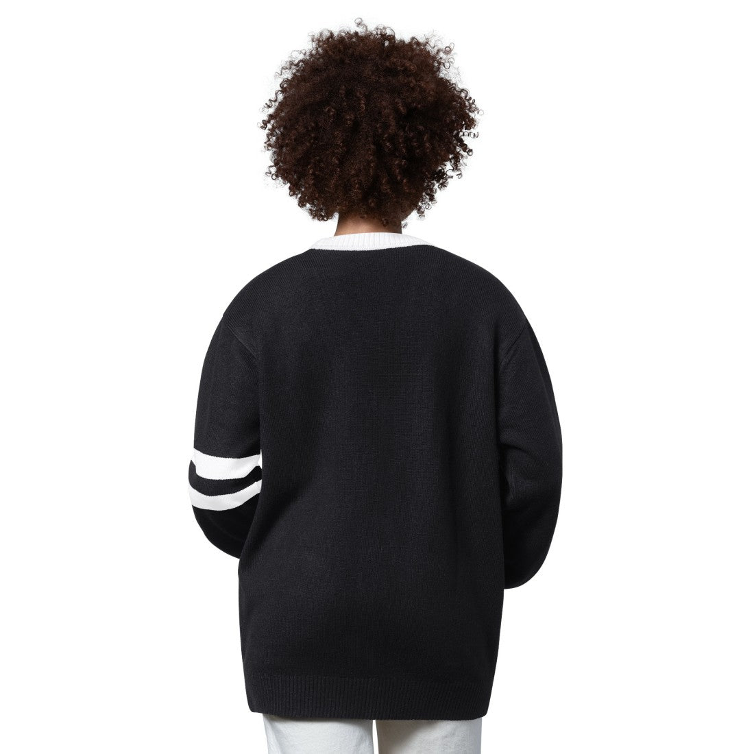 Detroit Lions Starter Women's Back Shot Button-Up Cardigan Black - NFL
