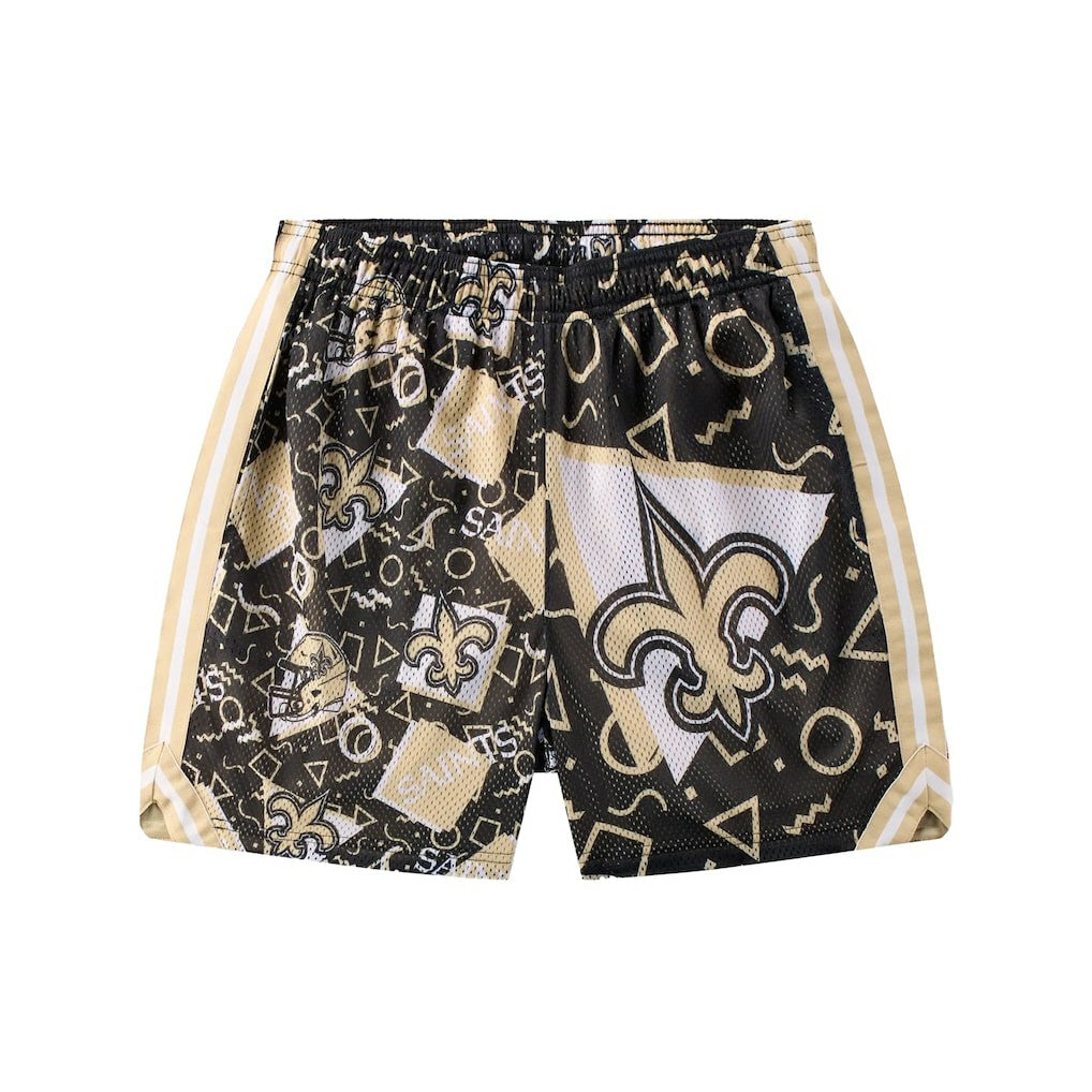 New Orleans Saints Chubbies Mesh Shorts Black - NFL