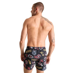 Kansas City Chiefs Chubbies The Neon 5.5" Classic Lined Swim Trunks Black - NFL