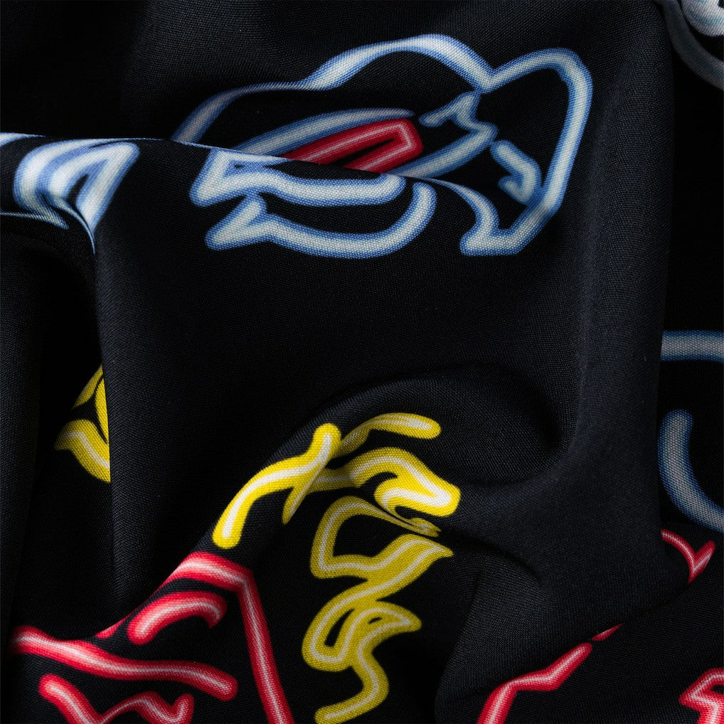 Buffalo Bills Chubbies The Neon 5.5" Classic Lined Swim Trunks Black - NFL