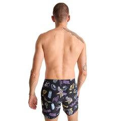 Minnesota Vikings Chubbies The Neon 5.5" Classic Lined Swim Trunks Black - NFL