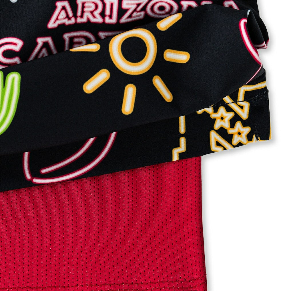 Arizona Cardinals Chubbies The Neon 5.5" Classic Lined Swim Trunks Black - NFL