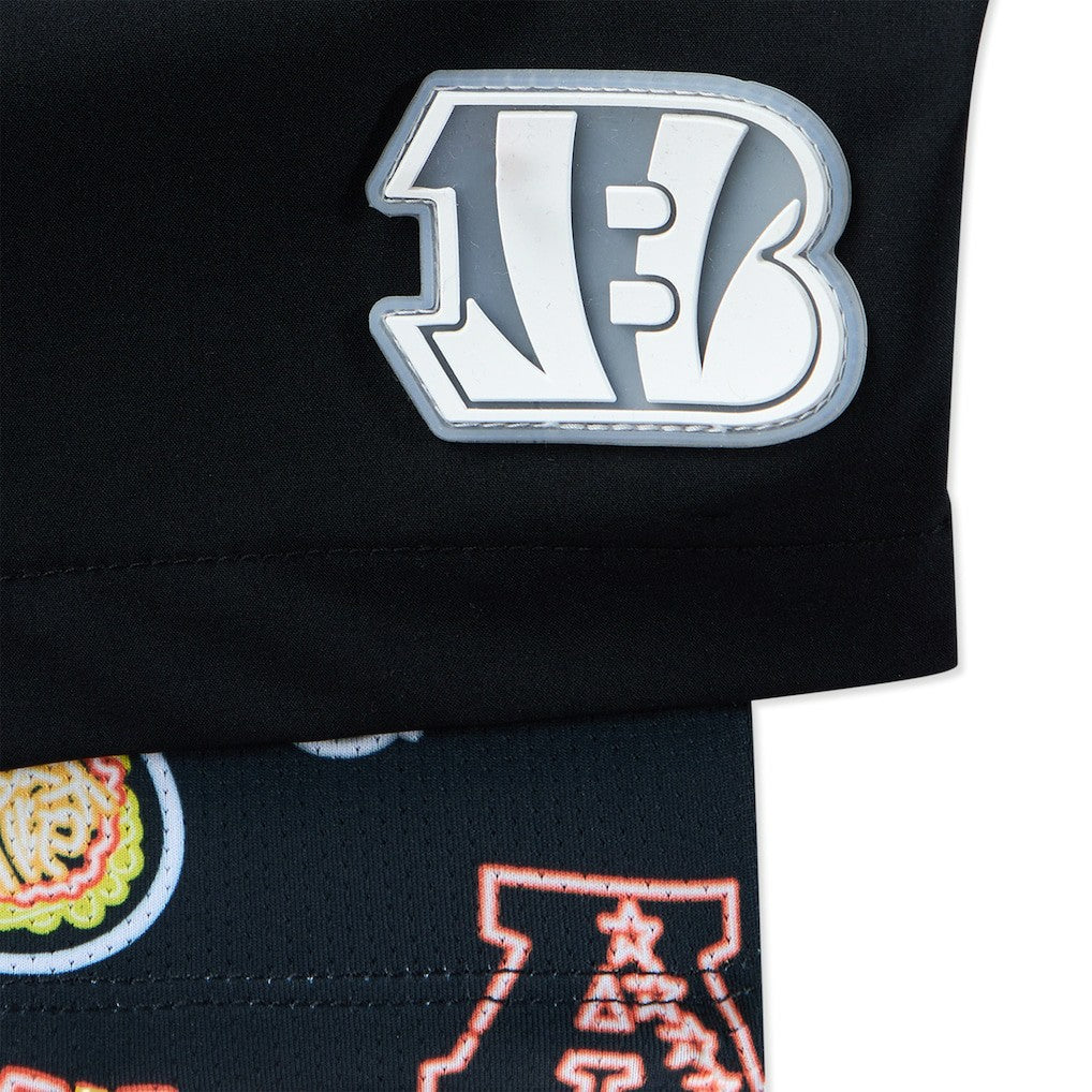 Cincinnati Bengals Chubbies 5.5" Classic Lined Swim Trunks Black - NFL