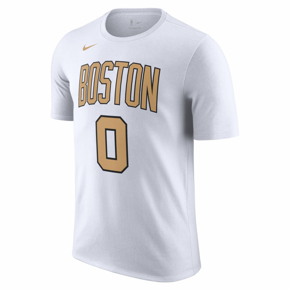 Nike - Jayson Tatum Boston Celtics Unisex 2025/26 City Edition Name & Number T-Shirt - White
