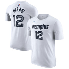 Nike - Ja Morant Memphis Grizzlies Unisex 2025/26 City Edition Name & Number T-Shirt - White