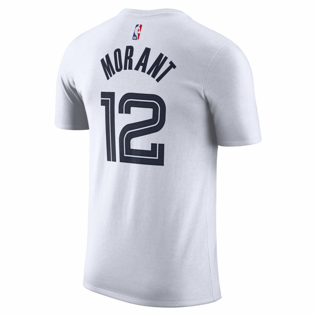 Nike - Ja Morant Memphis Grizzlies Unisex 2025/26 City Edition Name & Number T-Shirt - White