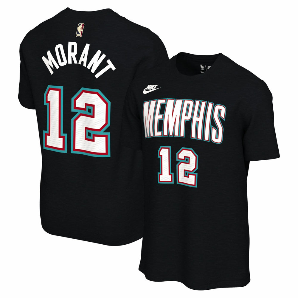 Nike - Ja Morant Memphis Grizzlies Unisex Name & Number T-Shirt - Classic Edition - Black