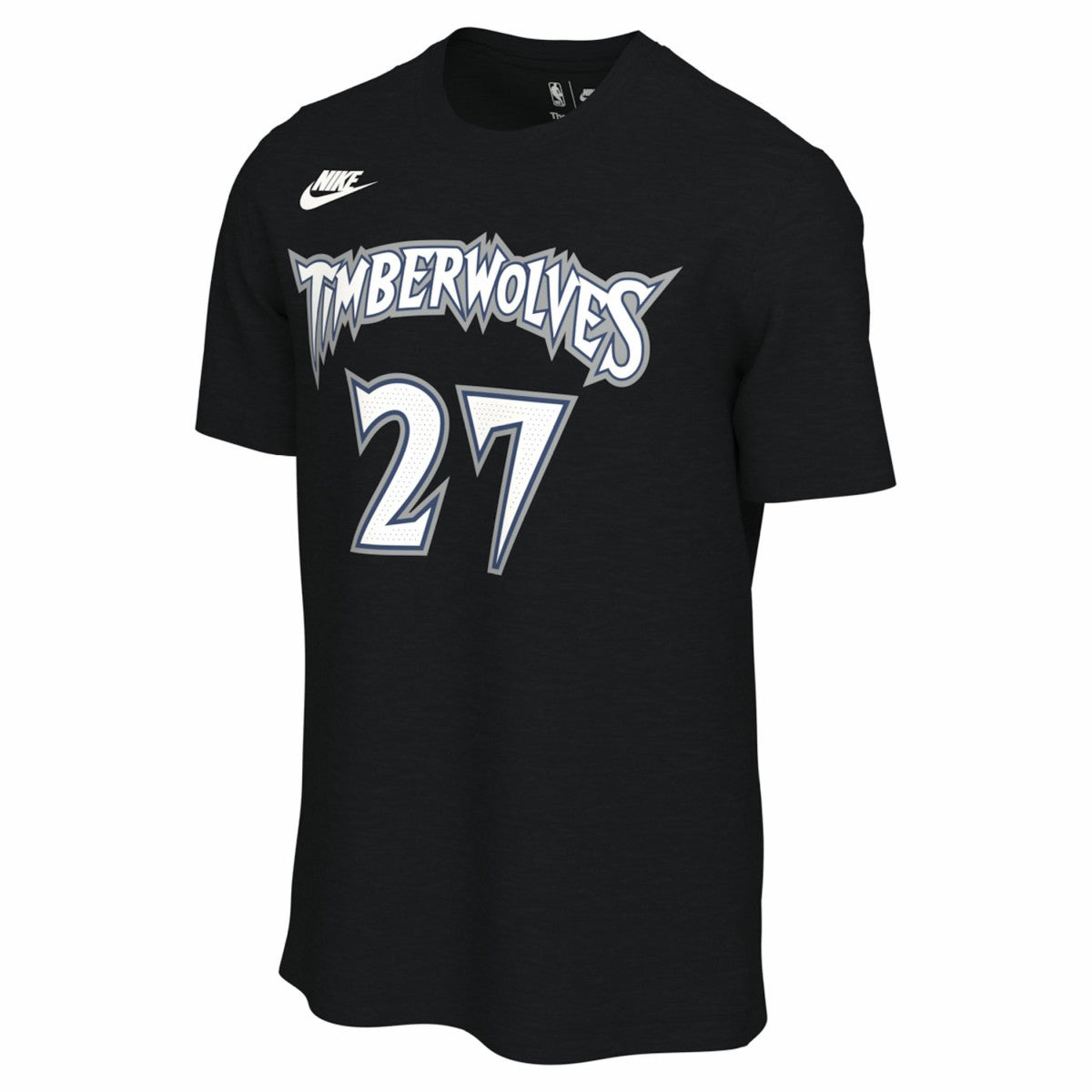 Nike - Rudy Gobert Minnesota Timberwolves Unisex Name & Number T-Shirt - Classic Edition - Black