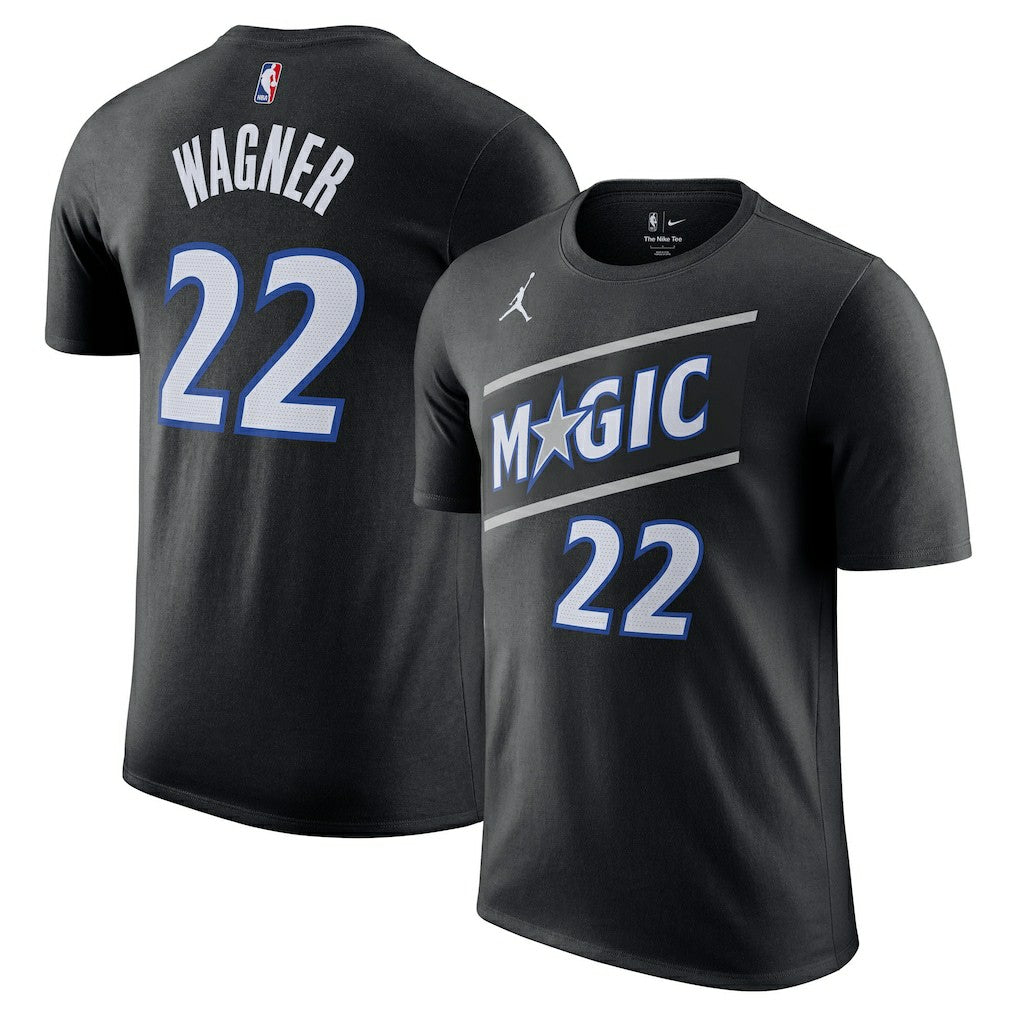 NBA - Franz Wagner Orlando Magic Jordan Brand Unisex Name & Number T-Shirt - Statement Edition - Black