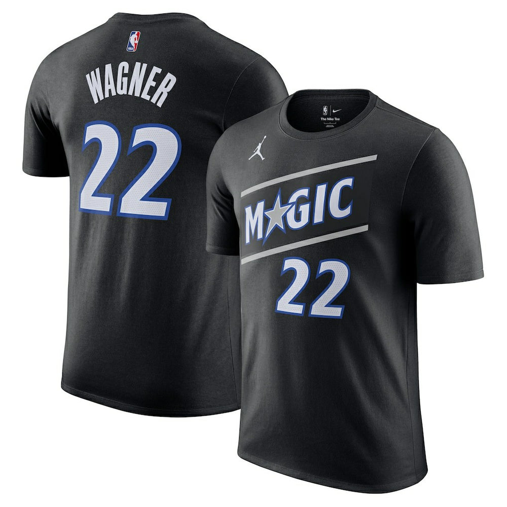 NBA - Franz Wagner Orlando Magic Jordan Brand Unisex Name & Number T-Shirt - Statement Edition - Black
