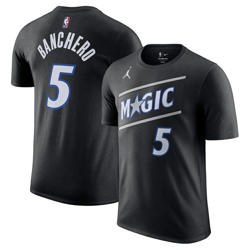 NBA - Paolo Banchero Orlando Magic Jordan Brand Unisex Name & Number T-Shirt - Statement Edition - Black