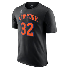 NBA - Karl-Anthony Towns New York Knicks Jordan Brand Unisex Name & Number T-Shirt - Statement Edition - Black