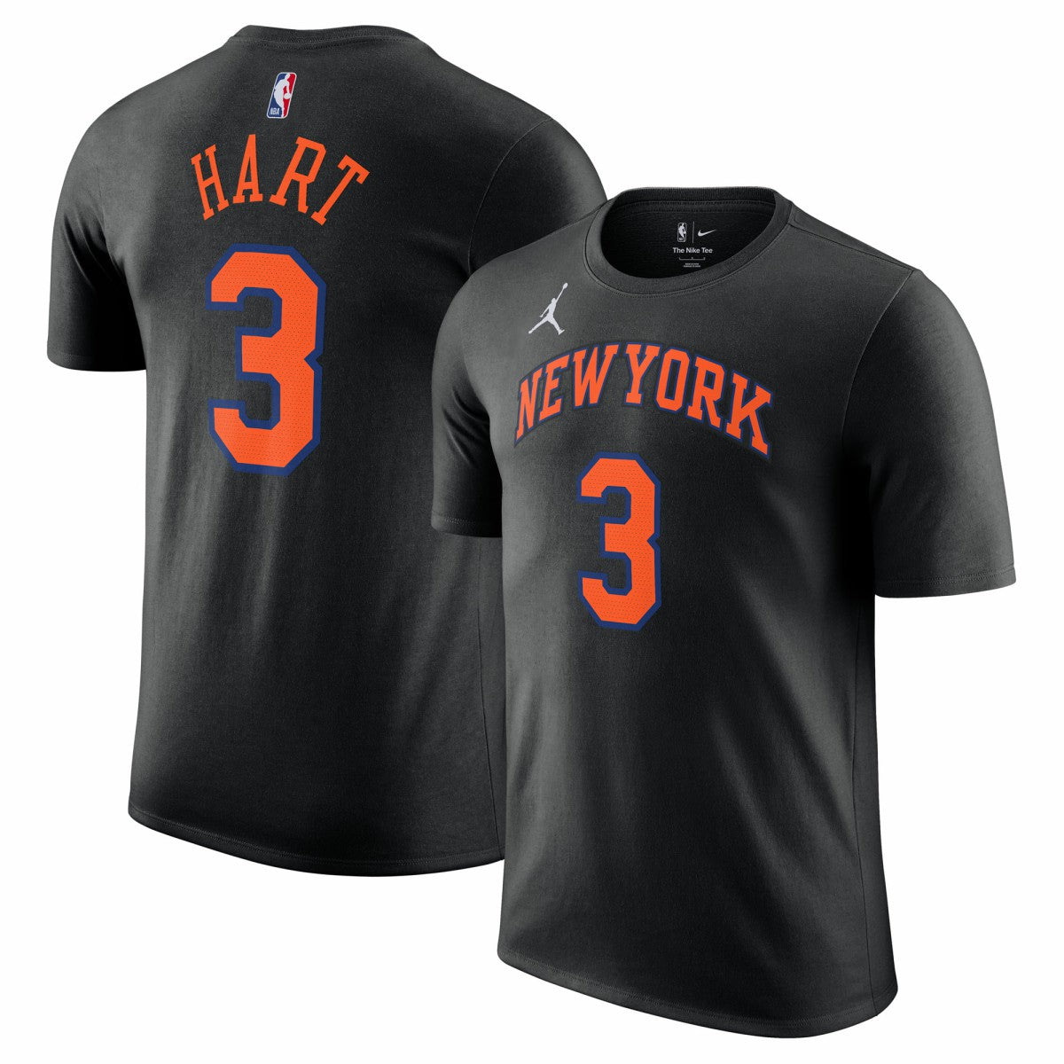 NBA - Josh Hart New York Knicks Jordan Brand Unisex Name & Number T-Shirt - Statement Edition - Black