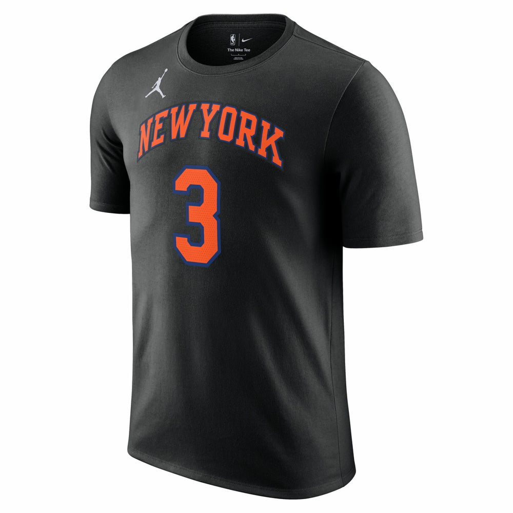 NBA - Josh Hart New York Knicks Jordan Brand Unisex Name & Number T-Shirt - Statement Edition - Black