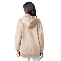 Philadelphia Eagles G-III 4Her by Carl Banks Women's Best Hitter Oversized Tunic Pullover Hoodie Cream - NFL