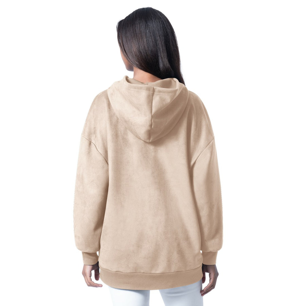 Green Bay Packers G-III 4Her by Carl Banks Women's Best Hitter Oversized Tunic Pullover Hoodie Cream - NFL
