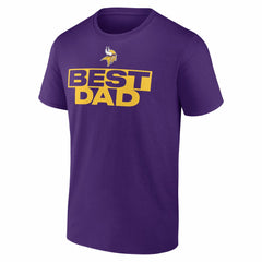 Minnesota Vikings Best Dad Father's Day T-Shirt Purple - NFL