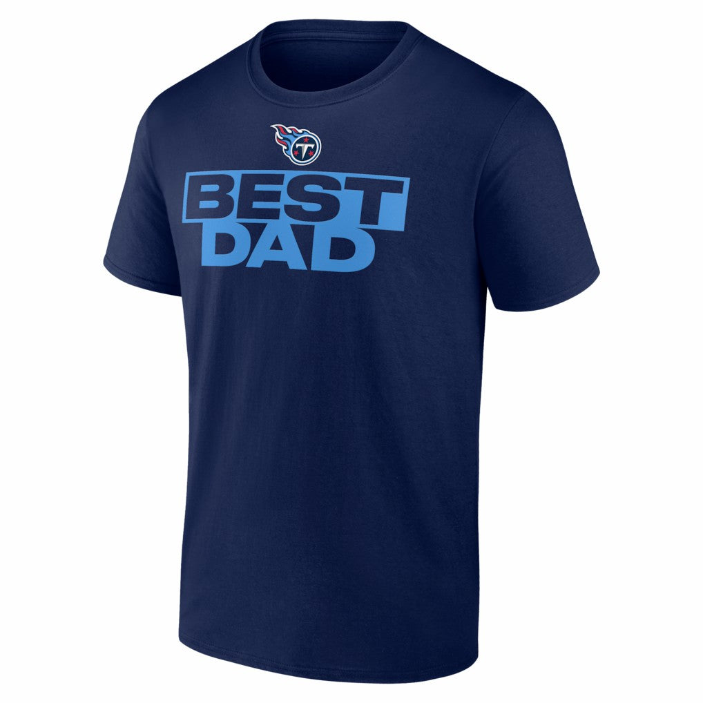 Tennessee Titans Best Dad Father's Day T-Shirt Navy - NFL