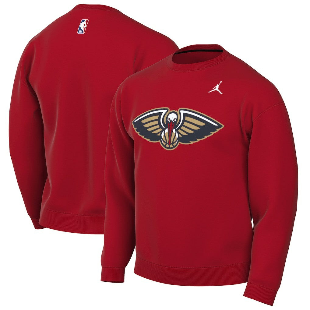 NBA - New Orleans Pelicans Jordan Brand Statement Edition Sweatshirt - Red