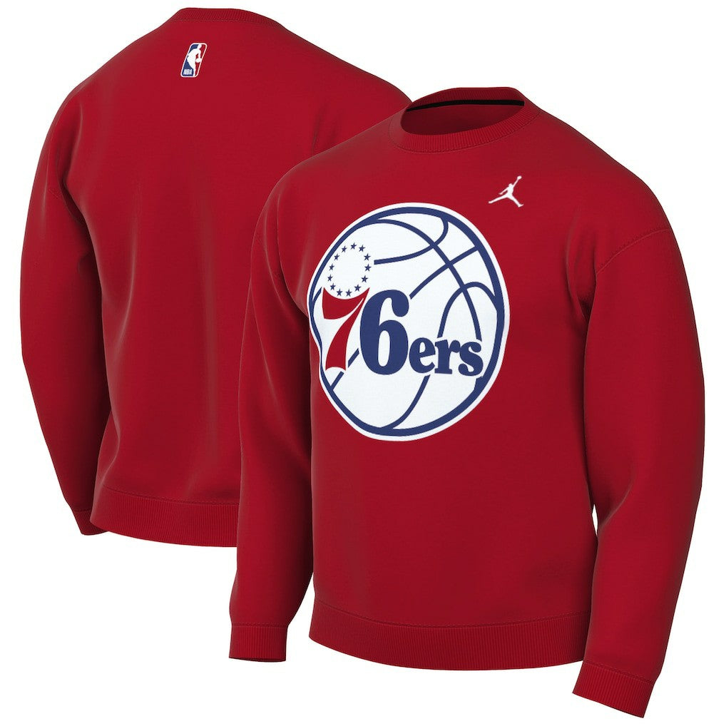 NBA - Philadelphia 76ers Jordan Brand Statement Edition Sweatshirt - Red