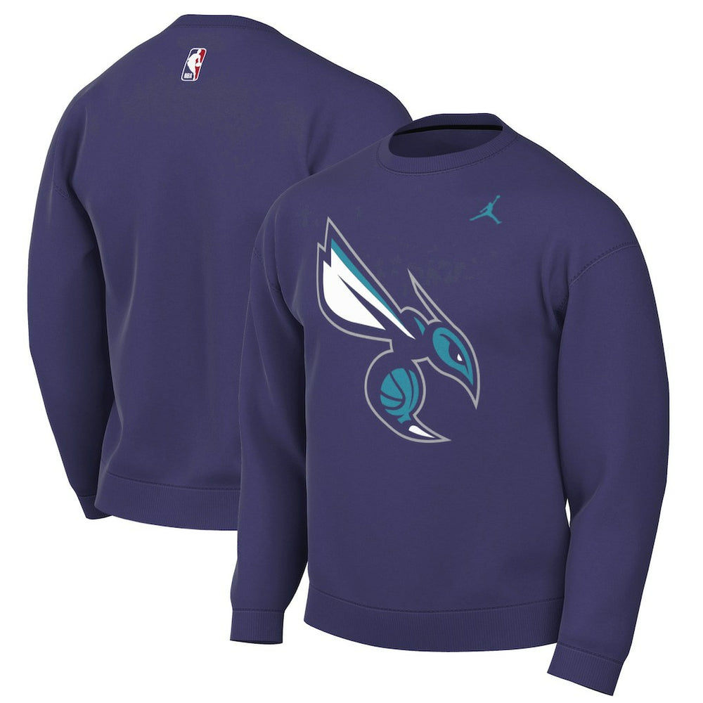 NBA - Charlotte Hornets Jordan Brand Statement Edition Sweatshirt - Purple