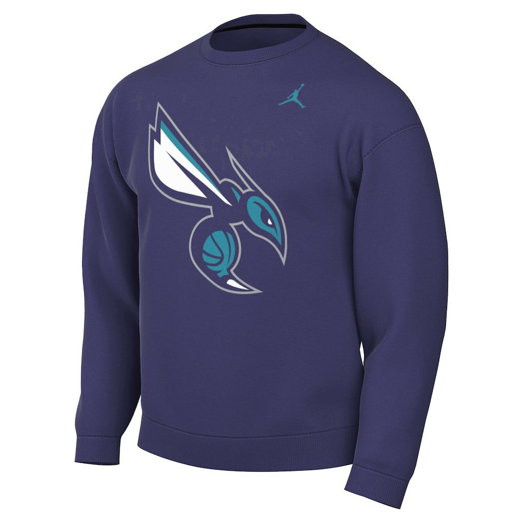 NBA - Charlotte Hornets Jordan Brand Statement Edition Sweatshirt - Purple
