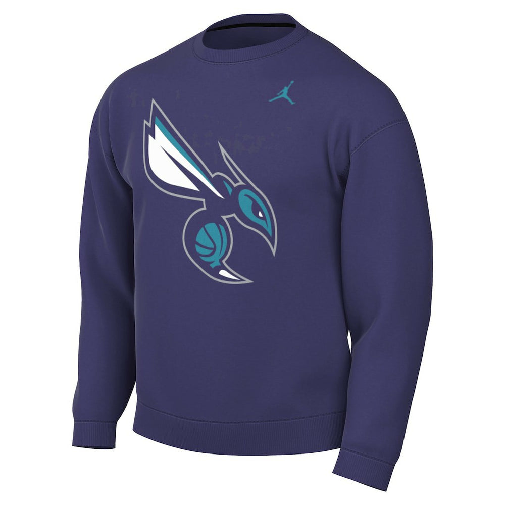 NBA - Charlotte Hornets Jordan Brand Statement Edition Sweatshirt - Purple