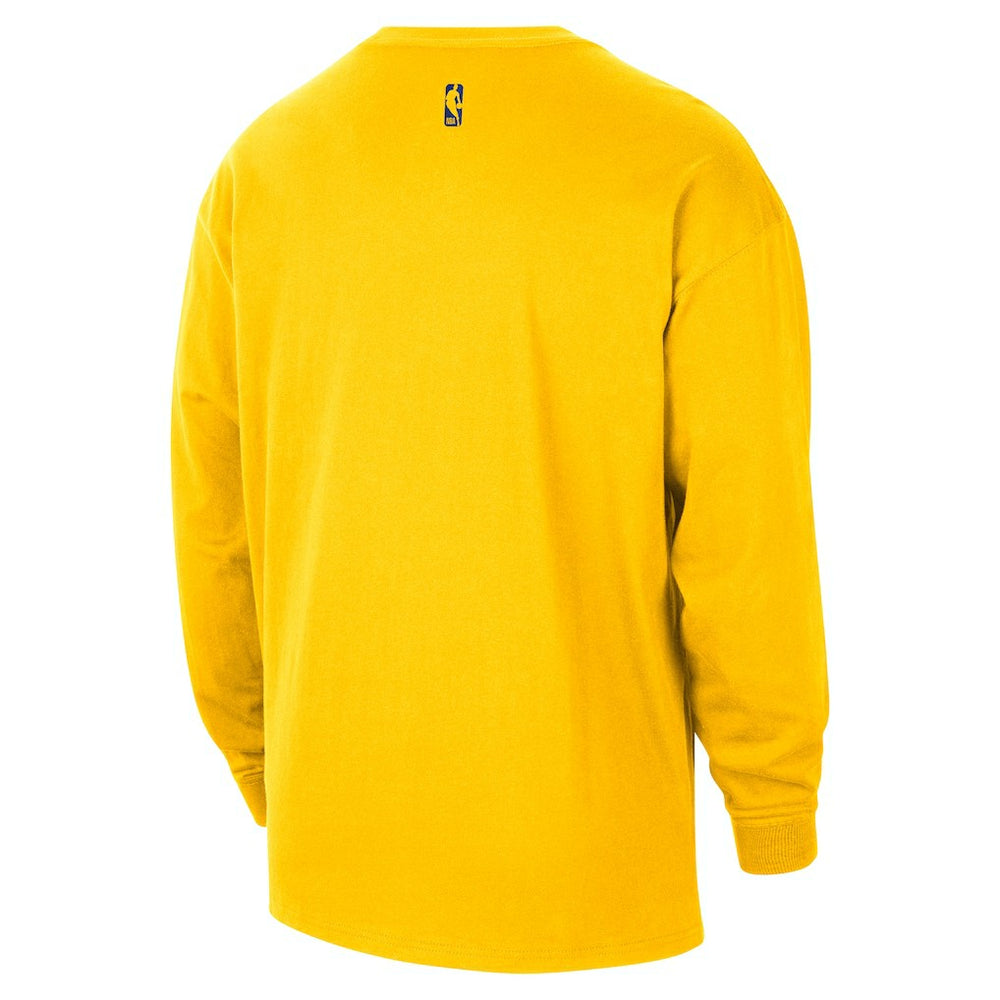 NBA - Charlotte Hornets Jordan Brand 2025/26 City Edition Remix Essential Logo Long Sleeve T-Shirt - Yellow