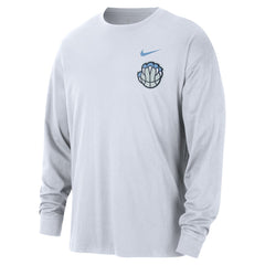 Nike - Memphis Grizzlies 2025/26 City Edition Remix Essential Logo Long Sleeve T-Shirt - White