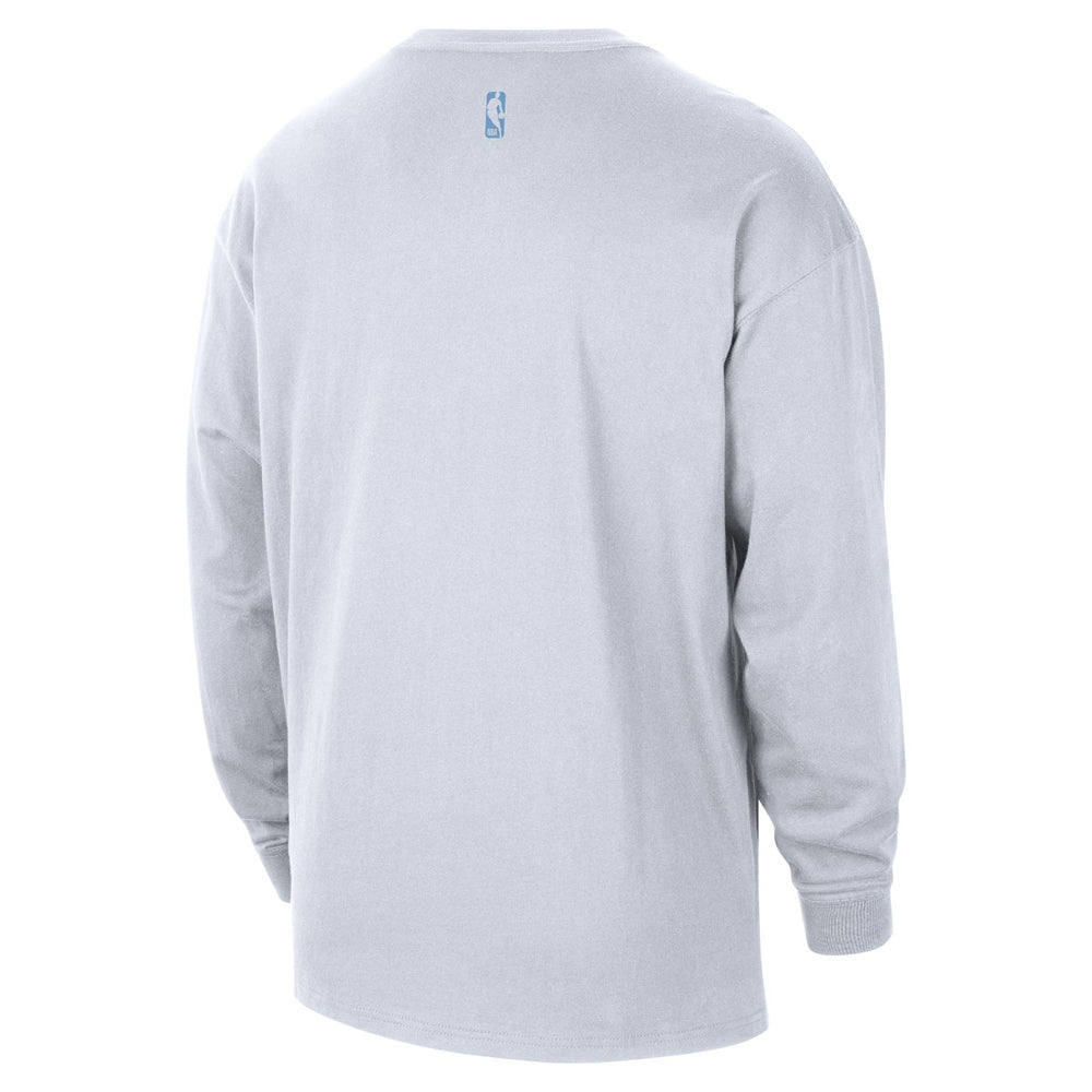 Nike - Memphis Grizzlies 2025/26 City Edition Remix Essential Logo Long Sleeve T-Shirt - White