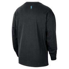 Nike - Miami Heat 2025/26 City Edition Remix Essential Logo Long Sleeve T-Shirt - Black