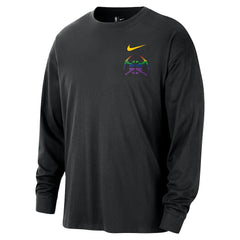Nike - Denver Nuggets 2025/26 City Edition Remix Essential Logo Long Sleeve T-Shirt - Black