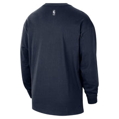 Nike - Oklahoma City Thunder 2025/26 City Edition Remix Essential Logo Long Sleeve T-Shirt - Navy