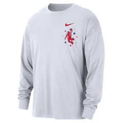Nike - Houston Rockets 2025/26 City Edition Remix Essential Logo Long Sleeve T-Shirt - White