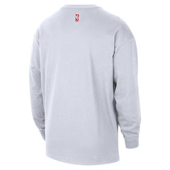 Nike - Houston Rockets 2025/26 City Edition Remix Essential Logo Long Sleeve T-Shirt - White