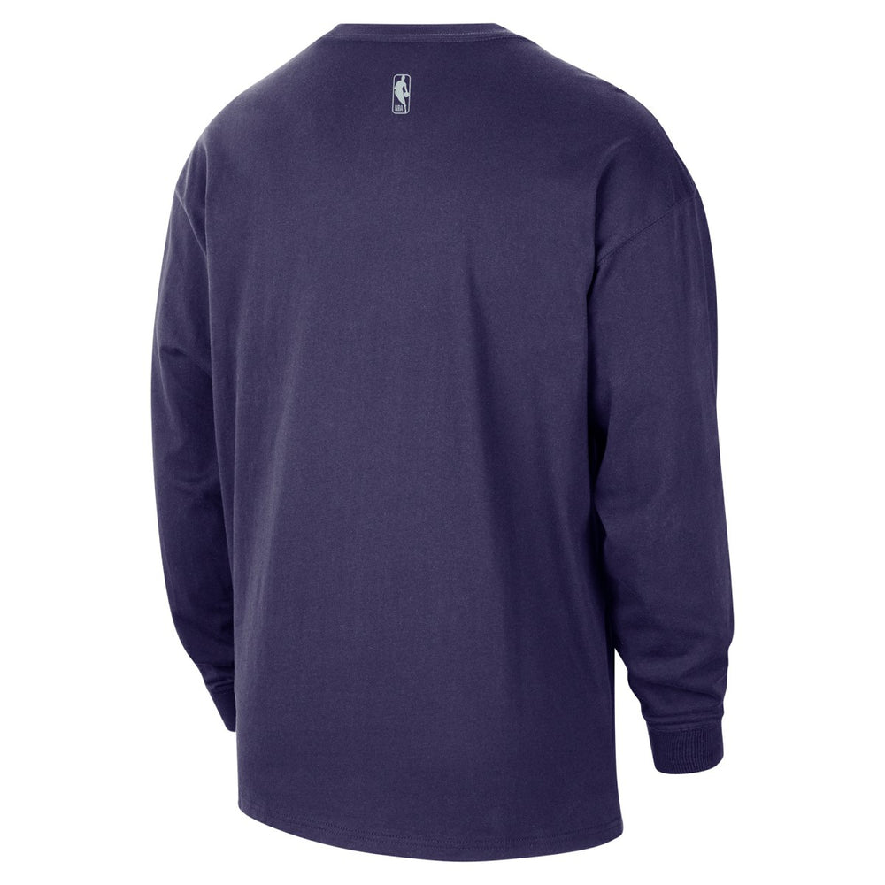 Nike - Sacramento Kings 2025/26 City Edition Remix Essential Logo Long Sleeve T-Shirt - Purple