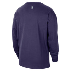 Nike - Sacramento Kings 2025/26 City Edition Remix Essential Logo Long Sleeve T-Shirt - Purple