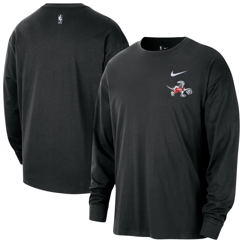 Nike - Toronto Raptors 2025/26 City Edition Remix Essential Logo Long Sleeve T-Shirt - Black