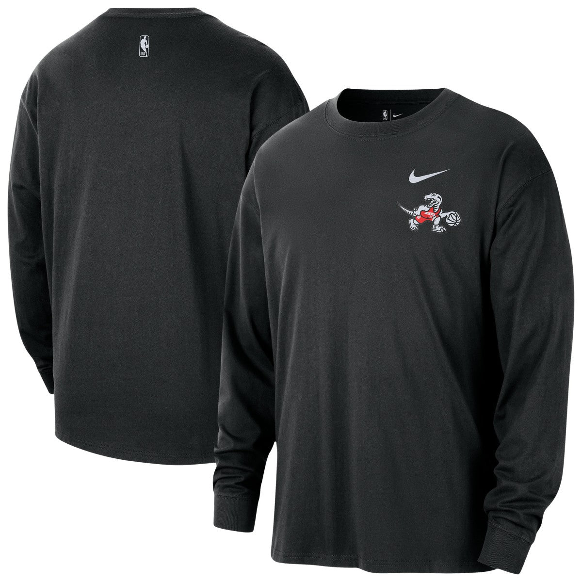 Nike - Toronto Raptors 2025/26 City Edition Remix Essential Logo Long Sleeve T-Shirt - Black