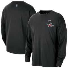 Nike - Toronto Raptors 2025/26 City Edition Remix Essential Logo Long Sleeve T-Shirt - Black