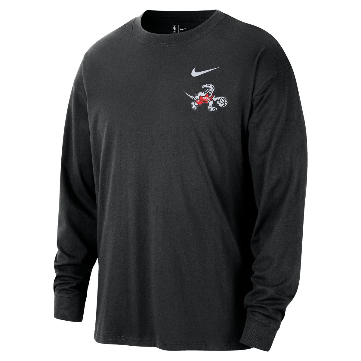 Nike - Toronto Raptors 2025/26 City Edition Remix Essential Logo Long Sleeve T-Shirt - Black