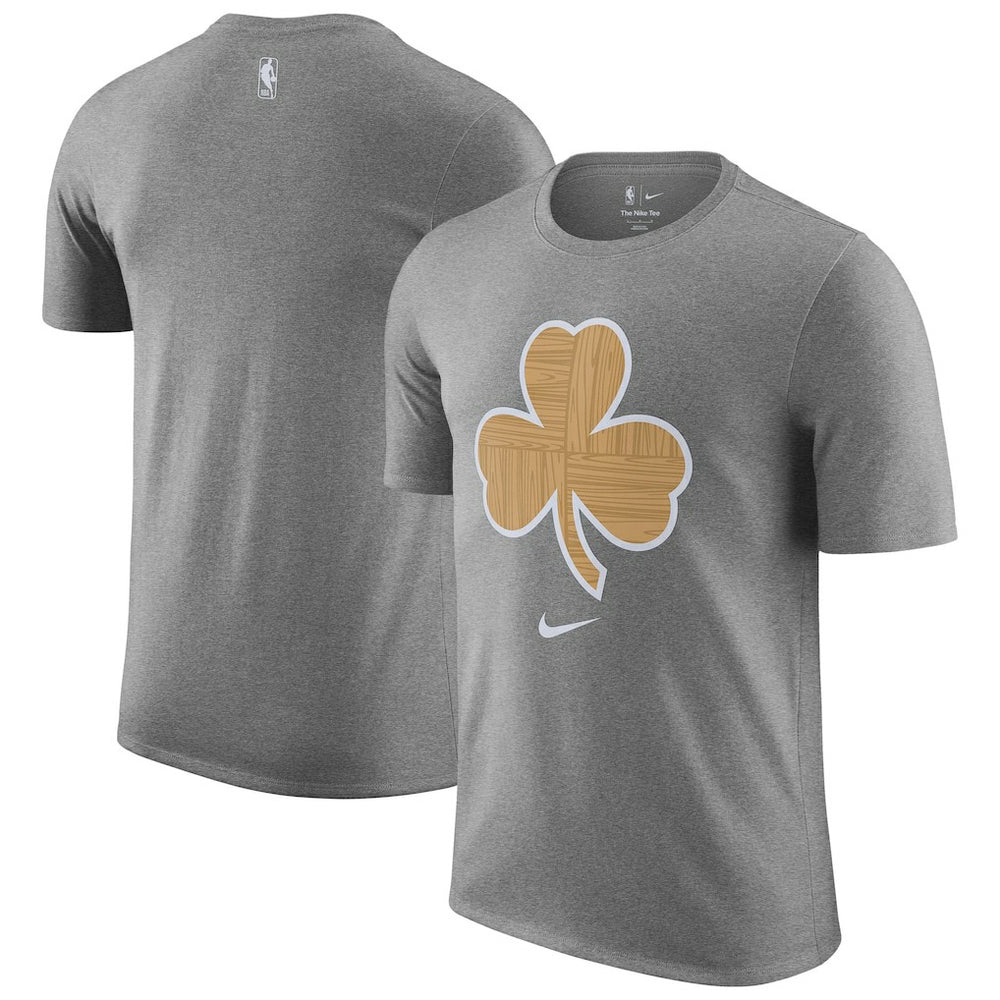 Nike - Boston Celtics 2025/26 City Edition Remix Essential Logo T-Shirt - Heather Gray