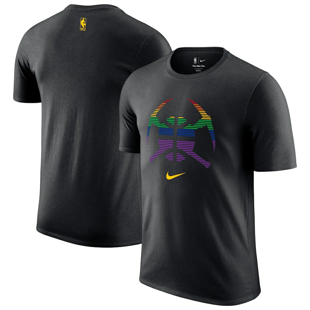 Nike - Denver Nuggets 2025/26 City Edition Remix Essential Logo T-Shirt - Black