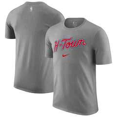 Nike - Houston Rockets 2025/26 City Edition Remix Essential Logo T-Shirt - Heather Gray