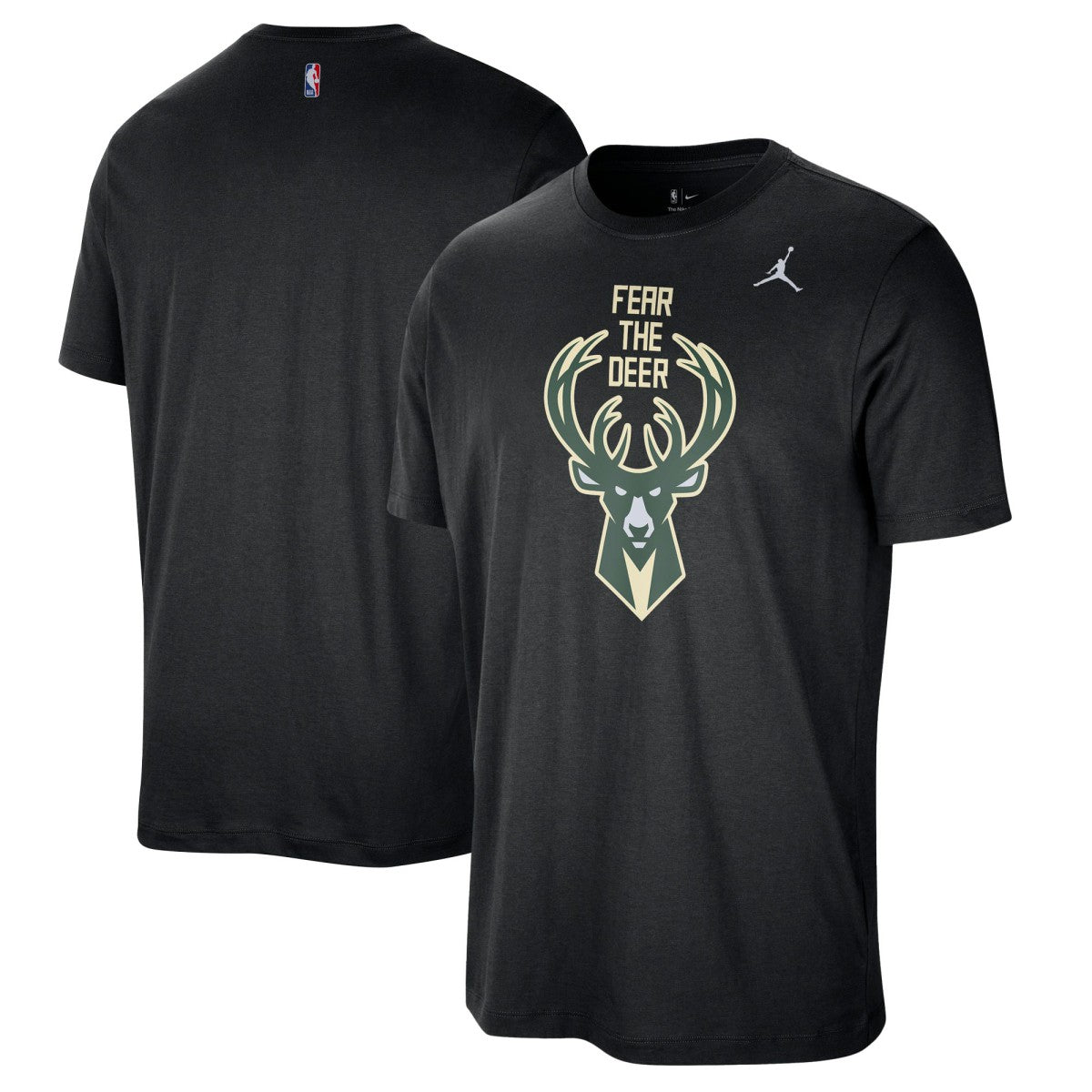 NBA - Milwaukee Bucks Jordan Brand Statement Edition Essential T-Shirt - Black