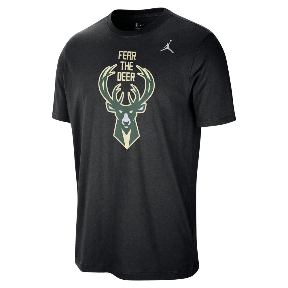 NBA - Milwaukee Bucks Jordan Brand Statement Edition Essential T-Shirt - Black